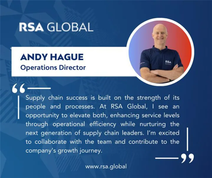 Andy Hague Joins RSA Global
