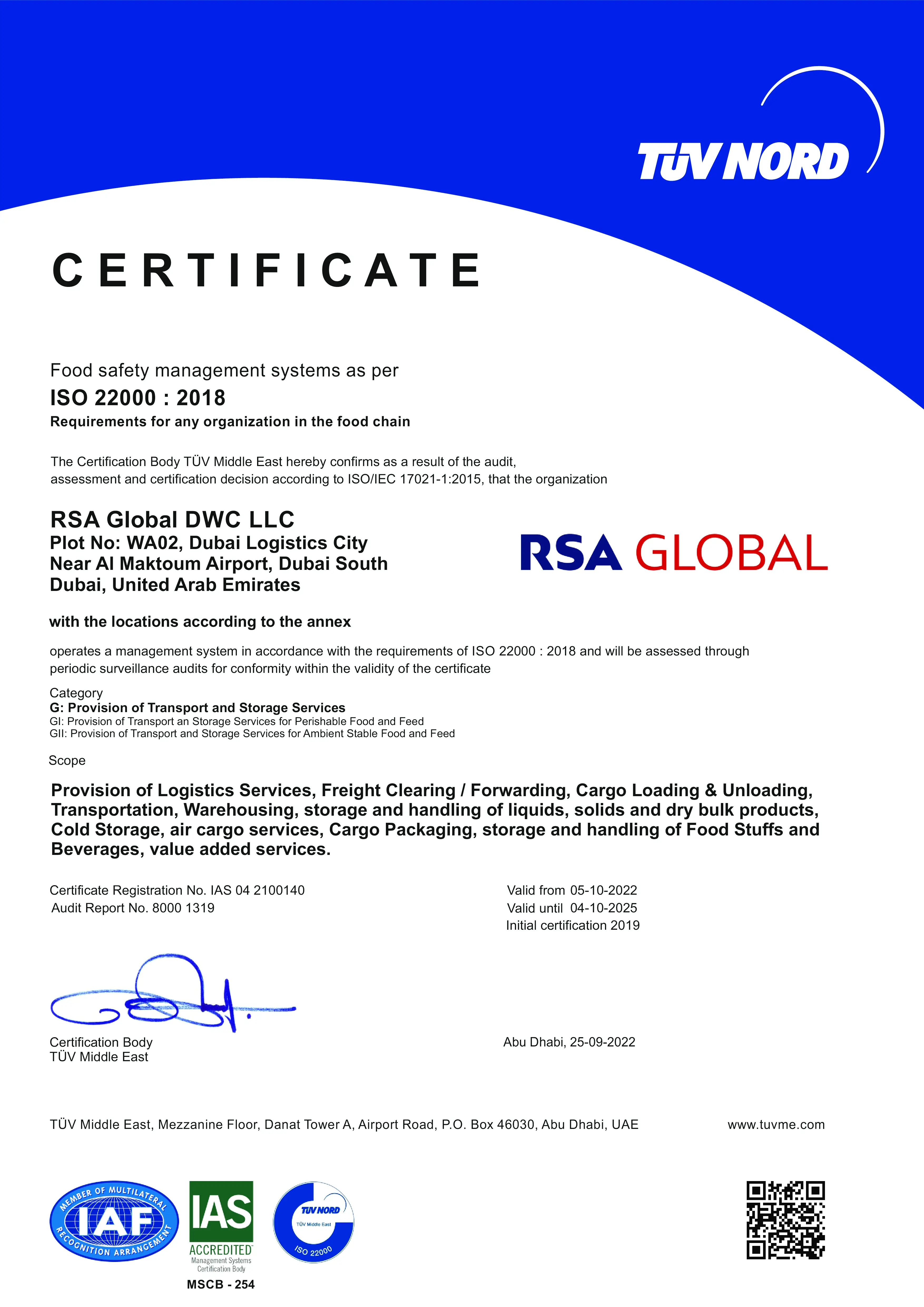 Food Safety Management System